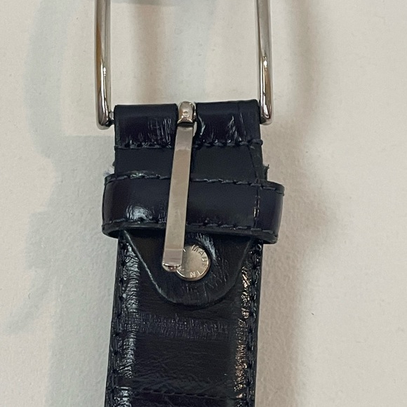 Men’s Genuine Leather Dark Blue Belt Size 52 Iguana - Picture 2 of 12